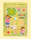 lucky girl syndrome sticker sheet