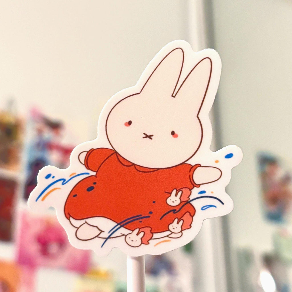 ghibli inspired bunny sticker