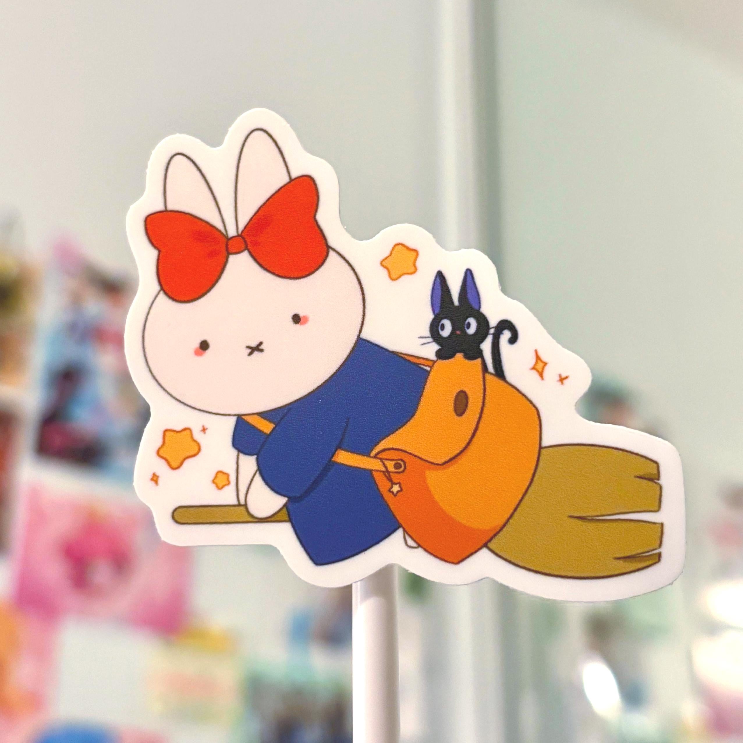 ghibli inspired bunny sticker