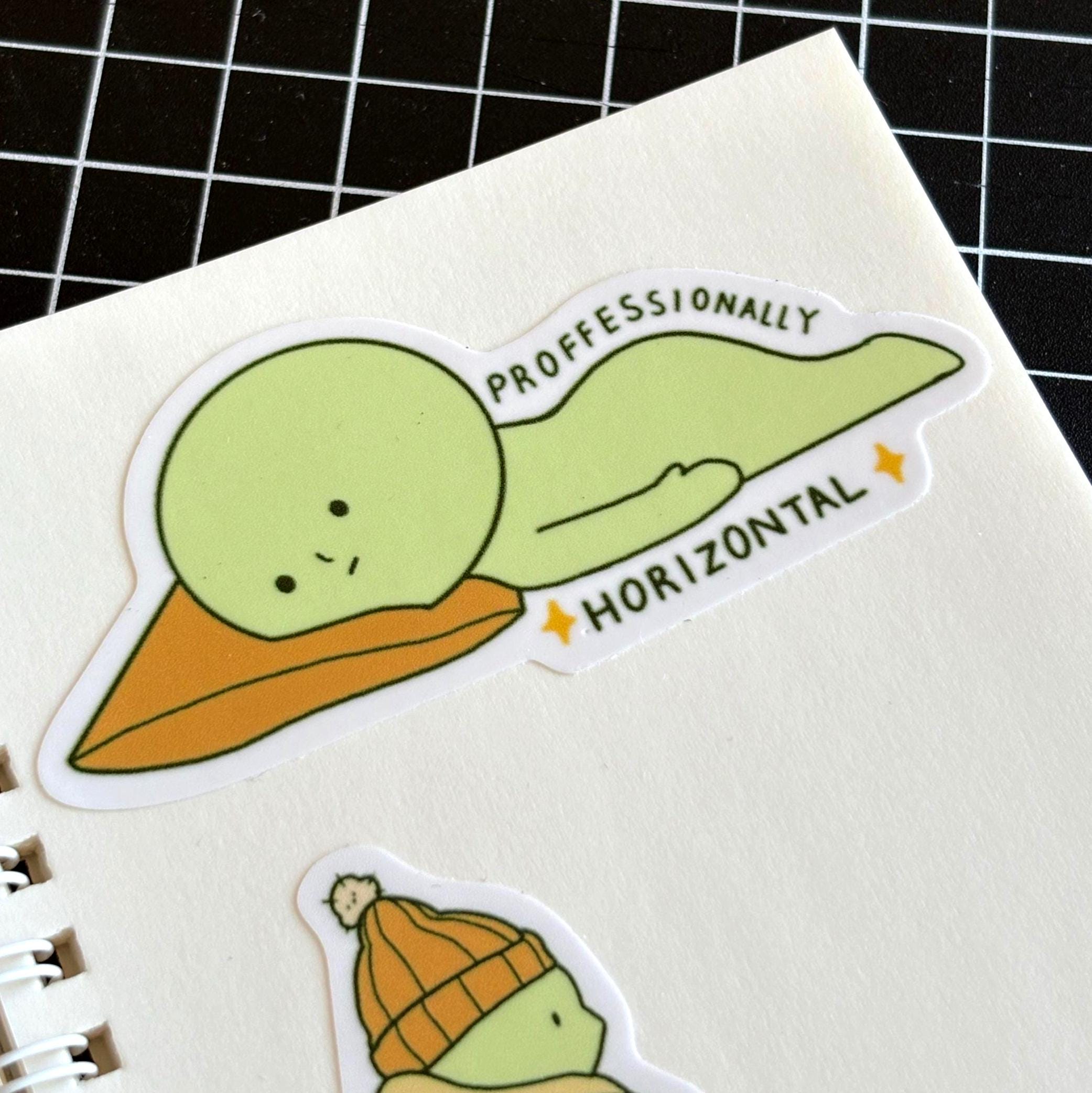 sleepy guy sticker