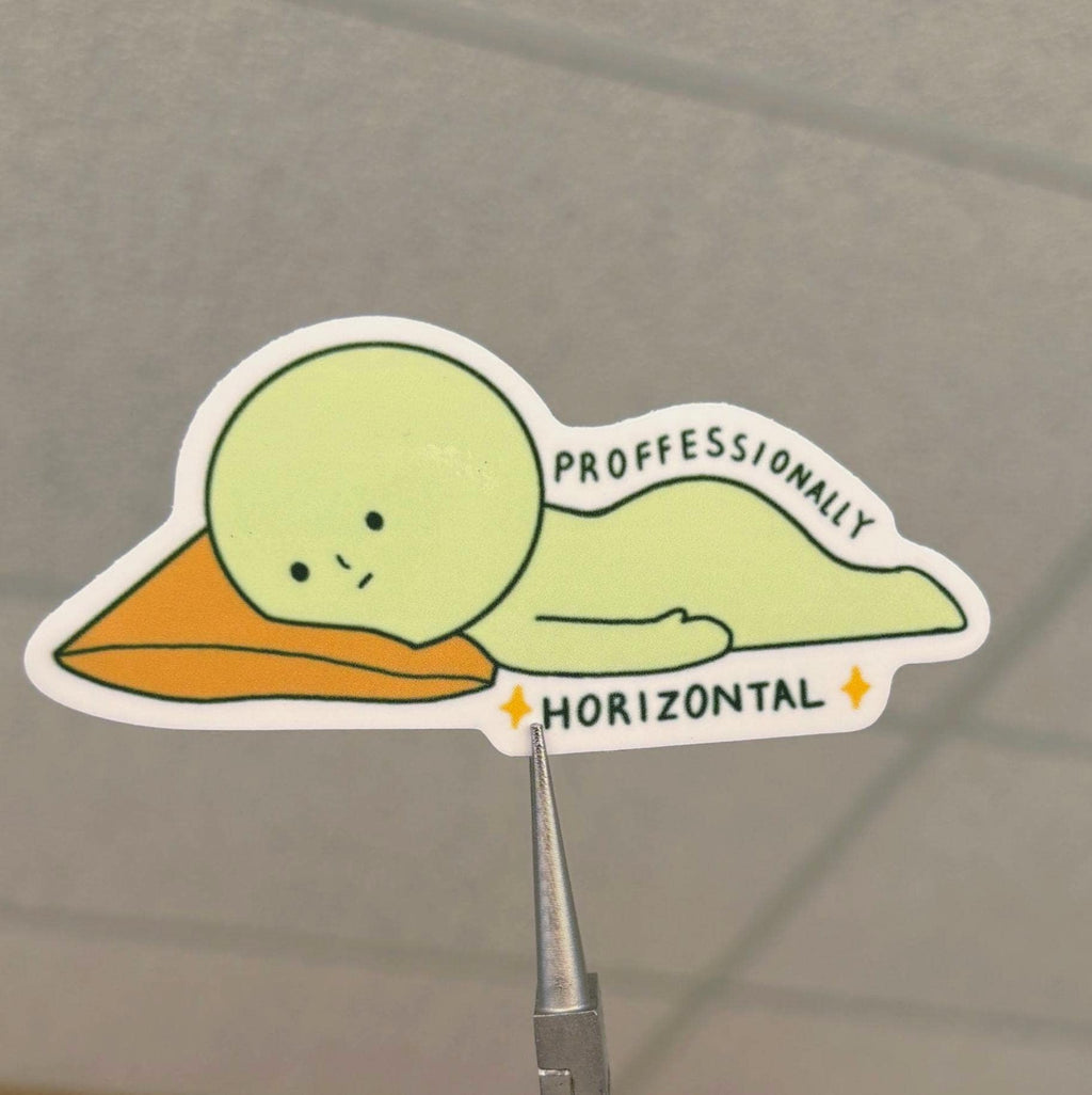 sleepy guy sticker